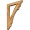 Ekena Millwork Olympic Slat Rough Sawn Bracket, Western Red Cedar, 4"W x 34"D x 46"H BKT04X34X46OLY06RWR - alternate 1